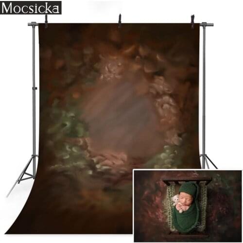 Abstract Texture Newborn Baby Birthday Photo Background Hand Painted Children Portrait Backdrop Old Matser Wedding Photography