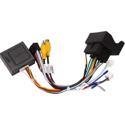 Car Stereo Audio 16 PIN Android Power Wiring Harness Adapter + Canbus Box for Peugeot 3008/2008/ Citroen C4/C3 XR/C5/DS6