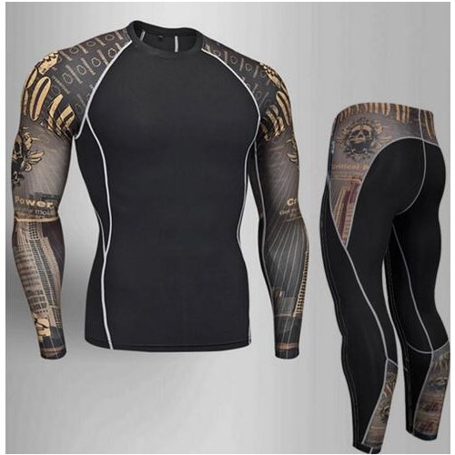 Free shipping Skinny Pants Men Fitness Pants 3D printig Men Joggers Compression Pants Male Trousers Bodybuilding Tights Leggings