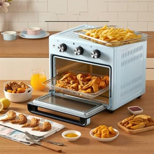 ACA 220V Oil-free Oven Air Fryer Integrated Household 25L Baking Electric Oven Multi-function Pizza Oven Bread Baking Ovens