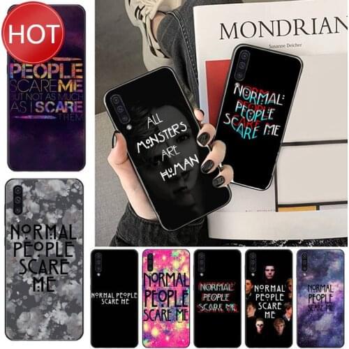 Normal People Scare Me Phone Case For Samsung galaxy S 7 8 9 10 20 edge A 6 10 20 30 50 51 70 note 10 plus