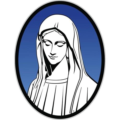 Dawasaru Saint Mary Jesus Mother God Car Sticker Waterproof Decal Laptop Guitar Truck Motorcycle Auto Accessories PVC,13cm*10cm
