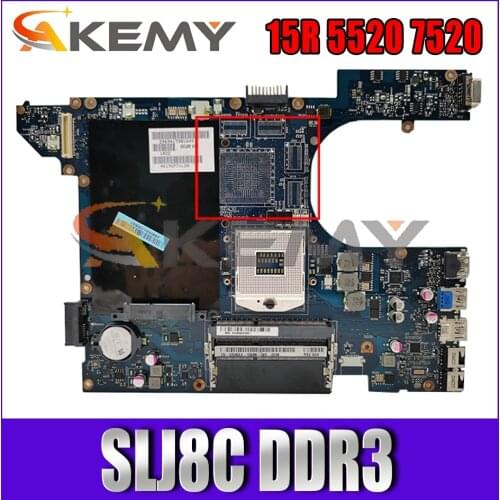 Mainboard 0N35X3 Motherboar For DELL Inspiron 15R 5520 7520 Laptop motherboard QCL00 LA-824 0N35X3 SLJ8C DDR3 100% Fully Tested
