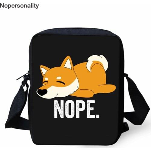 Nopersonality Cute Corgi Printing Women Casual Crossbody Bags,Boys Girls School Bag,Small Messenger Shoulder Bag for Kids Gift