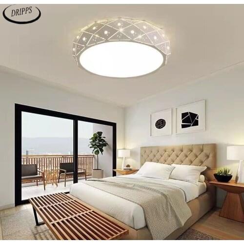 Nordic simple round bedroom living room LED ceiling lamp study lighting lamp living room dining room balcony corridor lamp