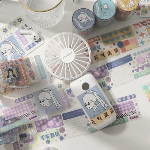 Cartoons Cute Washi Tape Streamer Story Series Diy Notebook Scrapbook Masking Tape School Supplies Stationery