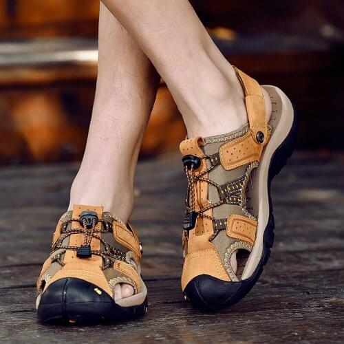 Sandali roman mens masculina 2019 verano romanas leather classic mens heren playa da fashion sandalen for size deportivas couro