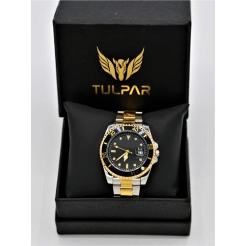 Mens Silver Custom Box Metal Cord Wrist watch