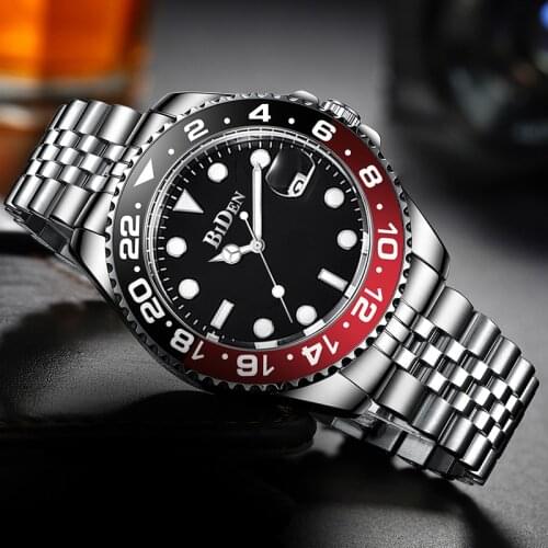 BIDEN Military Army Sports Watches Mens Top Brand Luxury Casual Waterproof Men Watch Quartz Stainless Steel relogio masculino