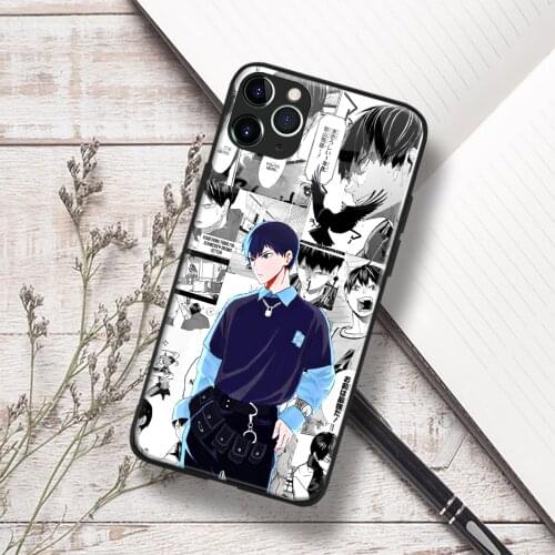Tobio Kageyama Haikyu Anime Glass Soft Silicone Phone Case FOR IPhone SE 6s 7 8 Plus X XR XS 11 12 Mini Pro Max Cover Shell