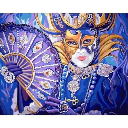 DRAWJOY Framed Picture DIY Painting By Numbers Canvas Painting Of Figure Painting & Calligrphy Home Decor For Living Room Wall