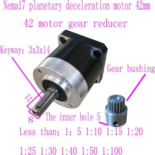 NEMA17 Stepper step Motor planetary reducer 42 Brush Brushless motor Gearbox reducer