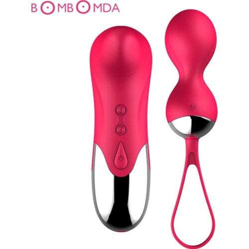 Silicone vibrating Dildo Wireless Remote Control 24 Stretch Ball Vaginal Ball Enjoy Exercise Double vibration Sex Toys For Women