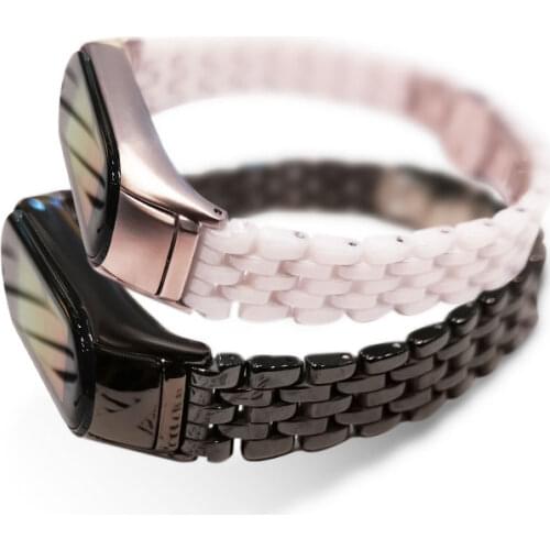 For Xiaomi Mi Band 5 NFC Smart Bracelet Replacement Wristband Fashion Luxury Metal Bracelet Strap Watchband For Mi Band 3/4