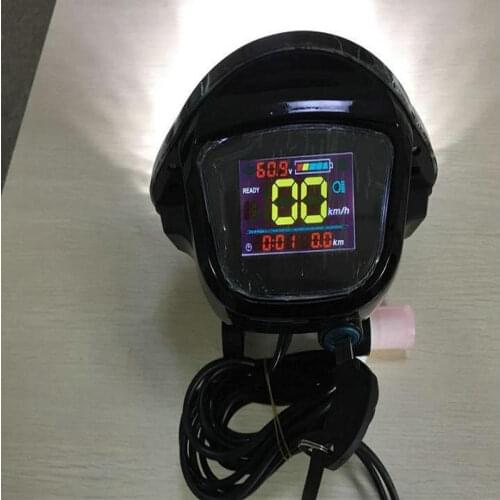 Speedometer/battery indicator/48v60v colored display+frontlight+bluetooth+lock for electric scooter tricycle mobility diy part