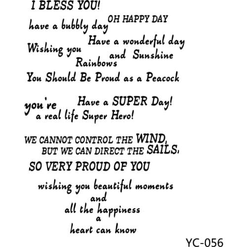 ZhuoAng Have a super day Clear Stamps For DIY Scrapbooking/Card Making/Album Decorative Silicon Stamp Crafts