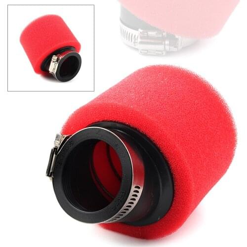 Angled Red Foam 45mm Motorcycle Air Filter for CRF 50cc 110 125cc 70cc 90 ATV SSR Taotao Dirt Bike