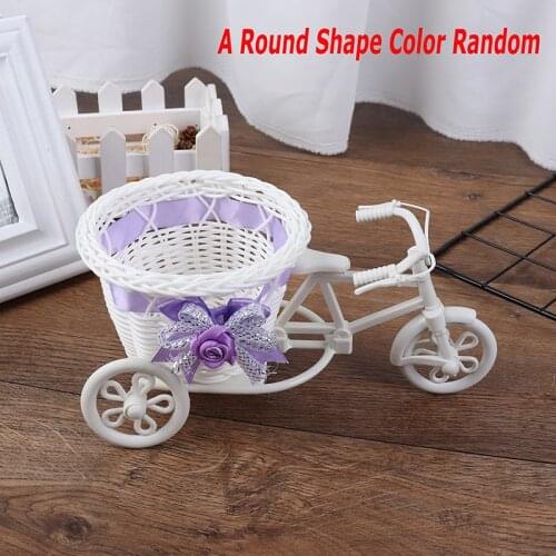 Bike Design Flower Basket Container For Flower Plant Home Weddding Decorations