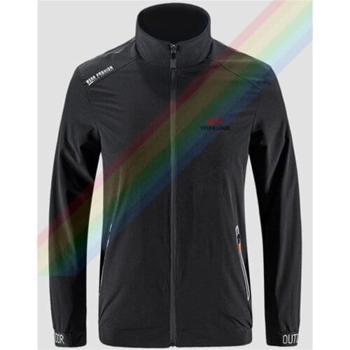 Vespa Preview Tagline Red Logo Goes Here Slim Sport Jacket Outdoor Zippered Comfortable Soft Jacket Mens Casual Front Printing