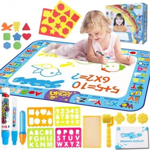 Magic Water Drawing Mat Painting Board Educational Toys Childrens Fun Creative Water Canvas Painting Puzzle Graffiti Mat Toys