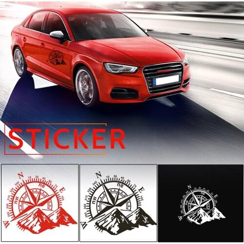 1pcs 3D High Quality Car Sticker Compass Rose Navigate Mountain 4x4 Offroad Vinyl Sticker Decal Car Decal Auto Decors Accessorie