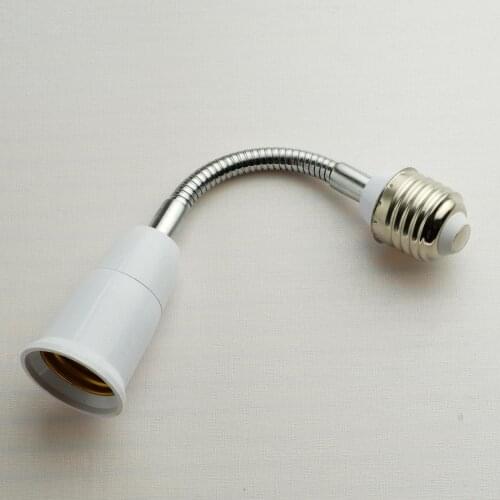 4Pcs Bendable Socket Adapter Lamp Bulb Extenders Household PVC Light Socket Extension Adapter Lamp Fixtures Socket Converter Kit