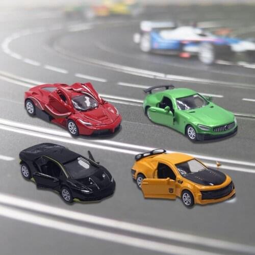 4Pcs/Set 1/60 Mini Pull Back Car Off-road Vehicle Simulation Model Kids Gift Toy