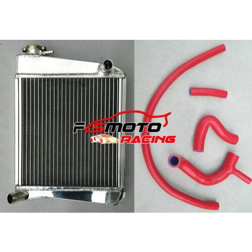 40MM Aluminum Radiator + 4 PCS Silicone Hoses For Austin Rover Mini Cooper S 1275 GT Clubman 1275CC SPI 1.3L 1959-1997 1991 1996