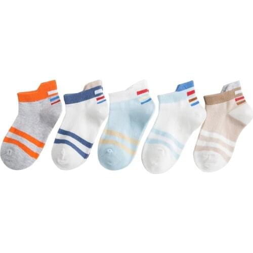 5Pairs/Lot Cartoon Baby Socks Summer Children Sock Breathable Cotton Kid Socks For Boys Girls Baby kids Thin Socks