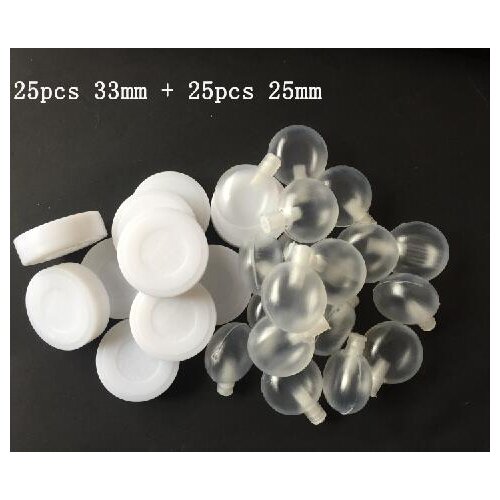 50pcs Mix-and-match Pet dog/ cat Baby Squeakers Rattle Ball Noise Maker Insert Dog Toy 25PCS 25MM+25PCS 33MM
