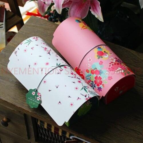 60sets Fresh color green Swiss Roll&Pink cake roll packing box,Provide Free Gift bag&Cake paper holder&Packaging box decoration