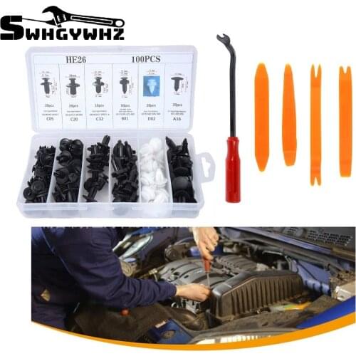 Auto Universal Fastener Clip Mixed Car Body Push Retainer Pin Rivet Bumper Door Trim Panel Retainer Fastener Kit