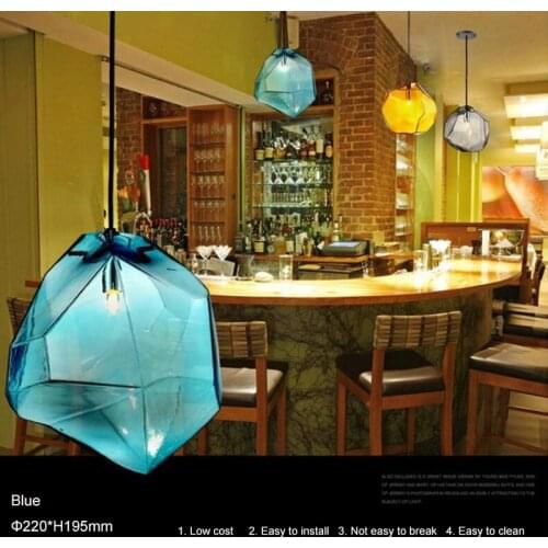 DiningNordic LED glass Chandelier Lava Ball Pendant Lamps Hanging Lamps Bedroom Kitchen Chandelier Modern Personality Light Melt