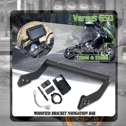 For KAWASAKI Versys 650 KLE KLE650 Versys650 2015-2019 2018 Motorcycle SMART PHONE Navigation GPS Plate Bracket Adapt Holder