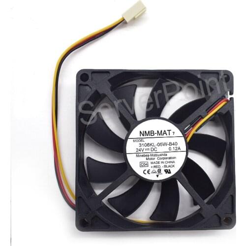 Brand New For NMB-MAT 3106KL-05W-B40 C04 DC 24V 0.12A 3-wire Cooling Fan