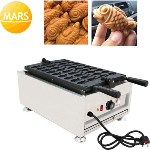 Electric Taiyaki Fish-shape Waffle Pan Maker Machine Non-stick Mini Custard Taiyaki Waffles Cake Baking Iron Equipment 220v 110v