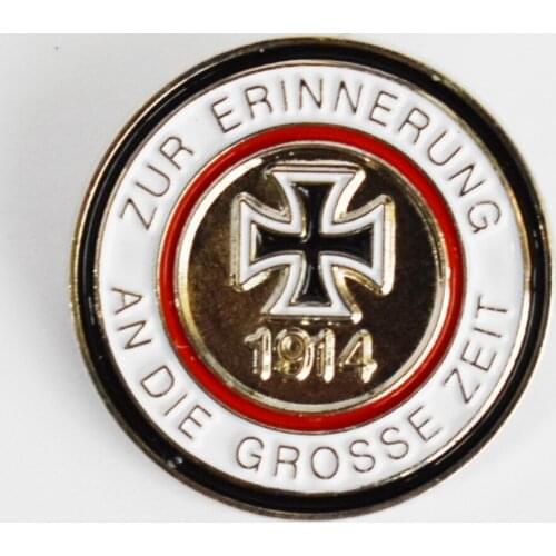 Germany 1914 Erinnerung Iron Cross Lapel Pin Badge