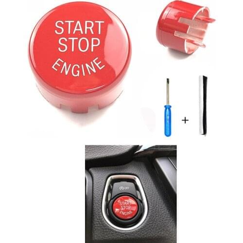 Car Engine START Button Replace Cover One Button Start Button for BMW E Chassis 320 520 525 3/5/7 Serises Ignition Switch Kit
