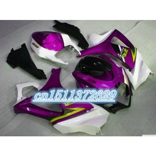 Motorcycle fairings set for A K7 GSX-R1000 2007 2008 white purple black fairing kit GSXR 1000 07 08