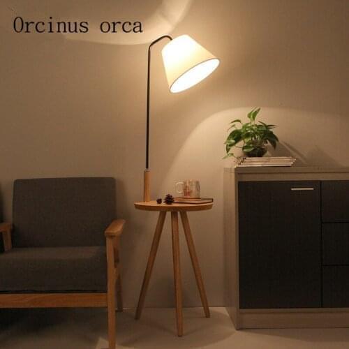 The living room floor lamp bedside lamp floor lamp Nordic creative European vertical shelf lamp Postage free