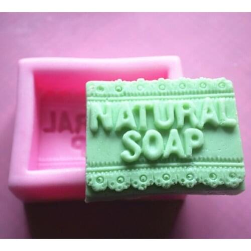 Natural soap pattern square shape Silicone soap mold fondant cake mold handmade clay craft mold DIY tools