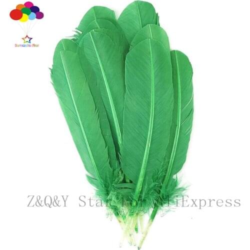 Natural 25-30CM Turkey Nest Forest Feather Dyeing Grass Green DIY Craft Ornament Decoration Fitting