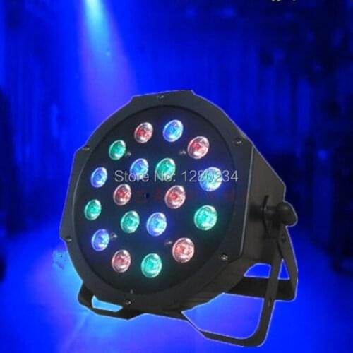 Cheap dj light 18pcs*3W RGB led flat par light for mini tv studio lights led wash dj stage club