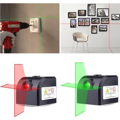 Level Laser Measurement Tool One-Button Laser Level Cross Line Mini Laser Beam Level Meter for Indoor/Outdoor