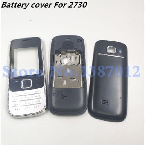 New Full Housing For Nokia 2730C 2730 Front Faceplate Frame Cover Case+Back cover/battery door cover+Keypad