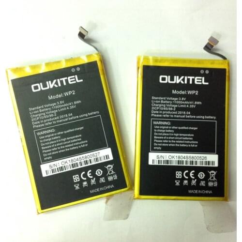 Original oukitel WP2 phone battery 10000/11000mah for OUKITEL WP2 IP68 Waterproof Dust Shock Proof Mobile Phone