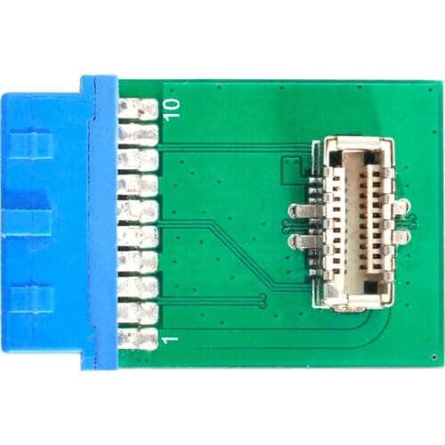 CY USB 3.1 Front Panel Socket Key-B Type-E to USB 3.0 20Pin Header Male Extension Adapter for Motherboard