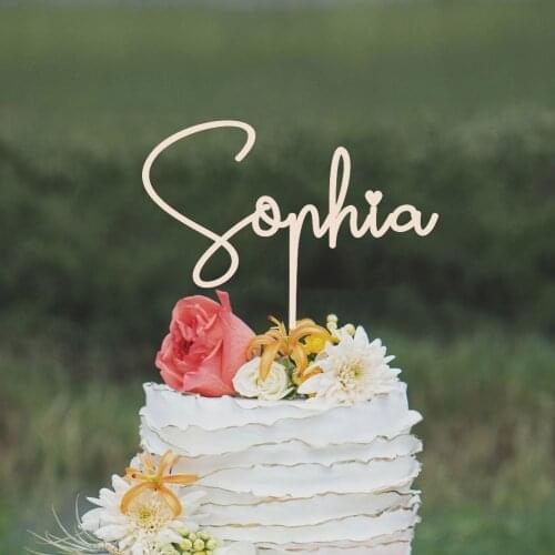 Personalized Engraved Cake ToppersCustom Name with Birthday Party Cake Topper Personalized Party Cake Decoration Topper Supplies