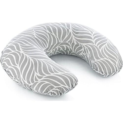 Breastfeeding and Support Cushion Gray Leaf Motif Pattern Comfortable Do Not Sweat Plump Soft cushion Pillow Decorate Pillow Baby car supplies