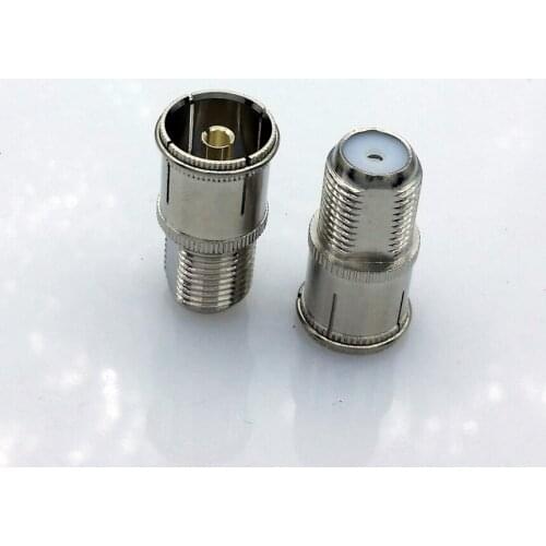 Pure cupper F type to CATV RF connector F FeMale to CATV Female RF coaxial connector 5pcs/lot